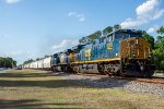 CSX 7248 leads M457 (Waycross to Orlando) south through Folkston 